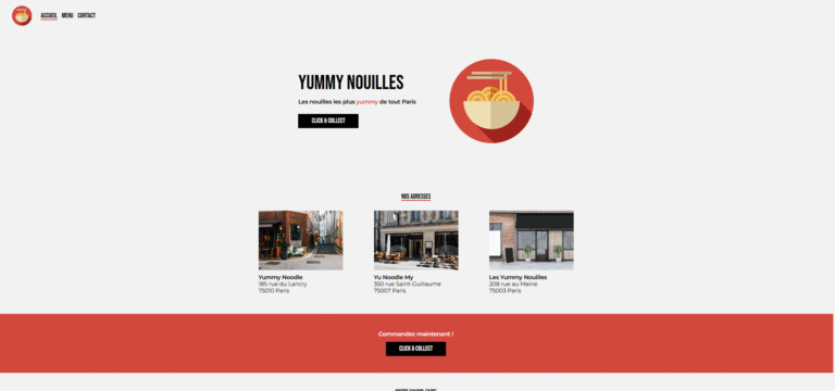 Projet : Yummy nouilles